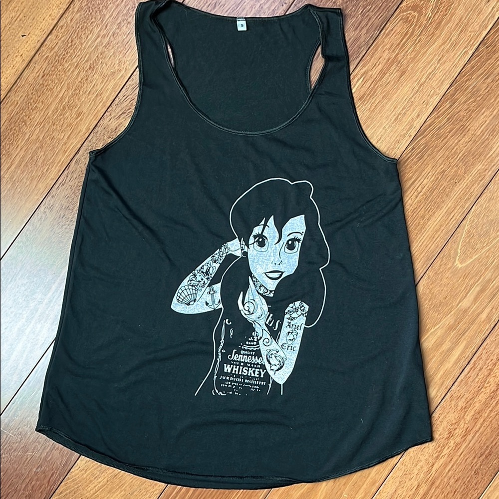 NWOT Disney Ariel Punk Tattoo Tank Top